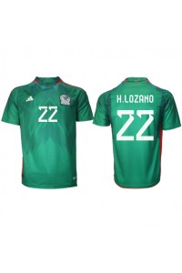 Fotbalové Dres Mexiko Hirving Lozano #22 Domácí Oblečení MS 2022 Krátký Rukáv
